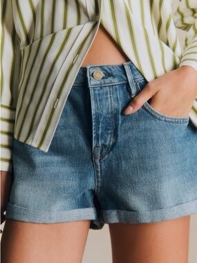 Sezane Neils Denim Shorts